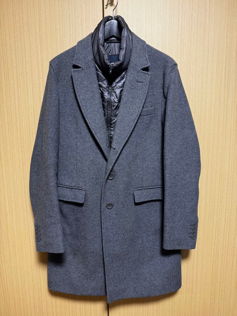 HERNO ダウンチェスターコート 50 グレー CA0045U