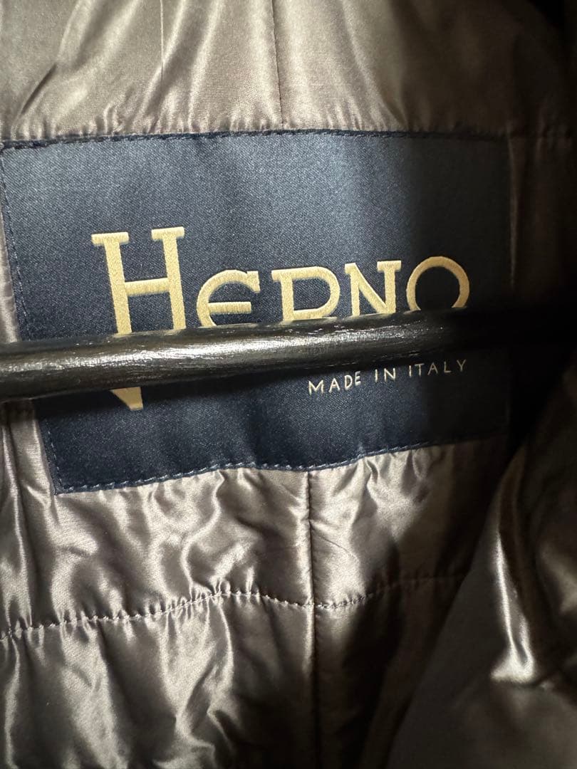 HERNO ダウンチェスターコート 50 グレー CA0045U