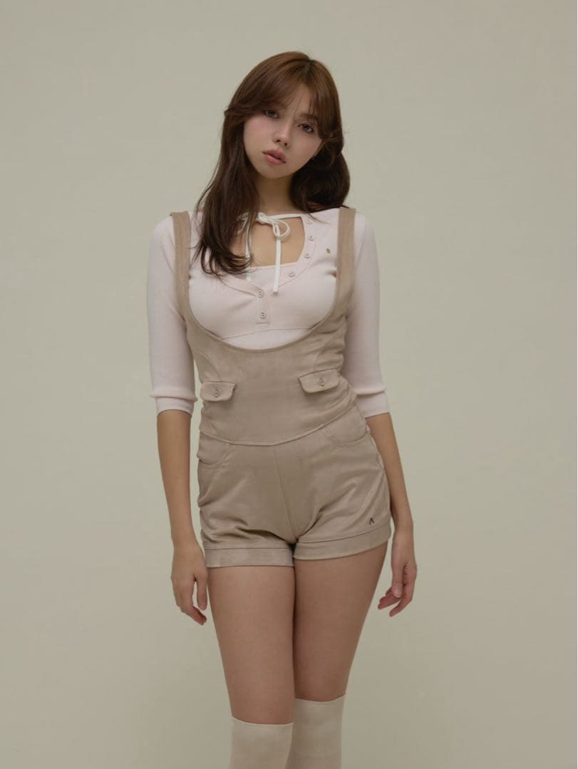 サロペット・オーバーオール・オールインワン Andmary Cameron salopette beige