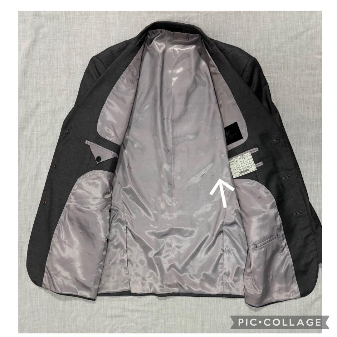 美品　Giorgio Armani ジョルジオアルマーニ　セットアップスーツ　Ｌ