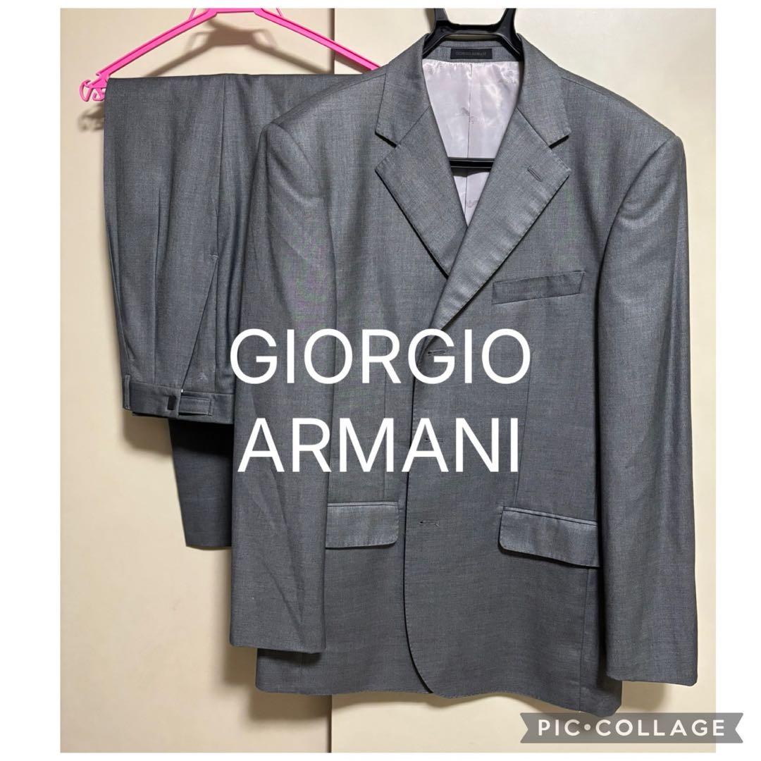 美品　Giorgio Armani ジョルジオアルマーニ　セットアップスーツ　Ｌ