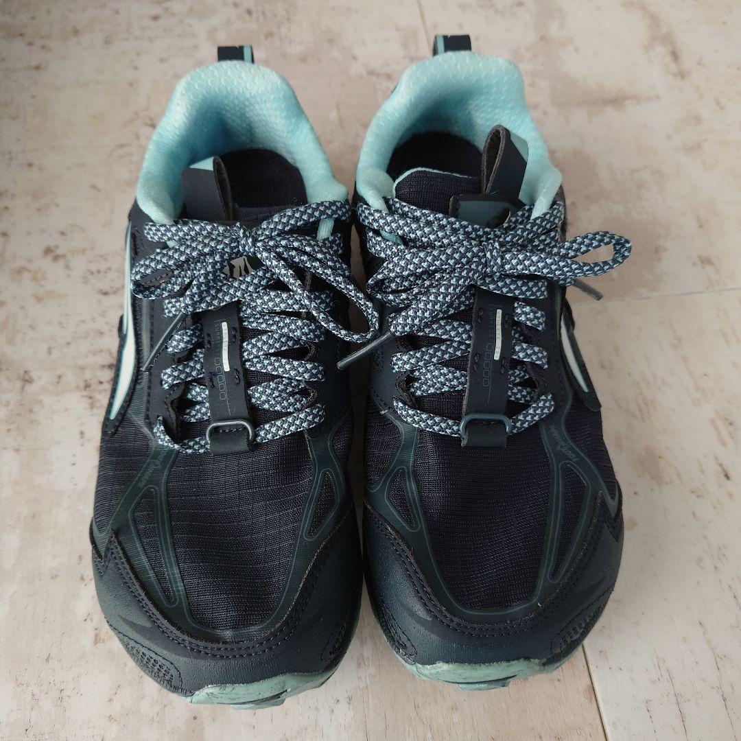 ローンピーク トレイルランニングシューズ ブラック/ミント