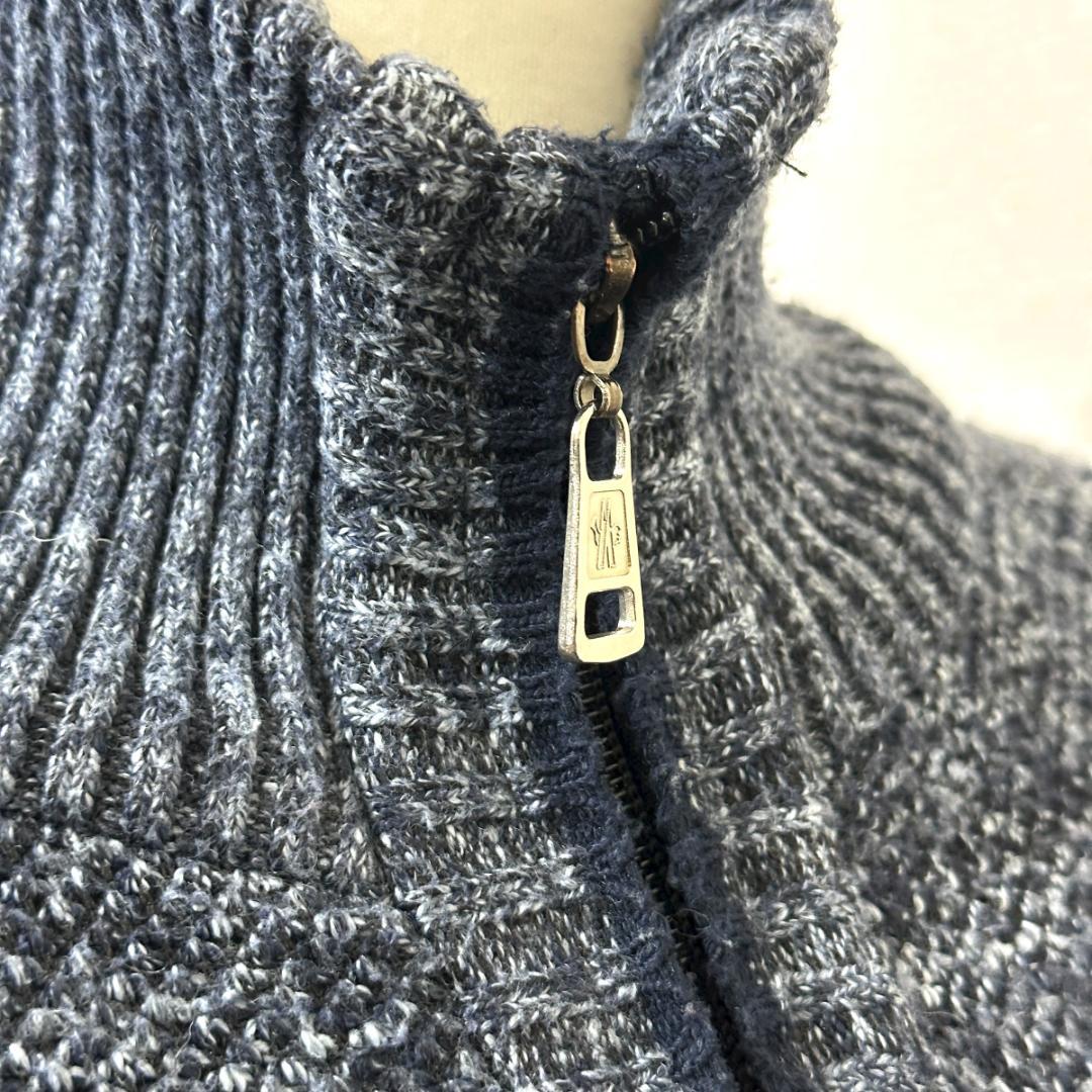MONCLER　カーディガン　青　サイズL　HR1709