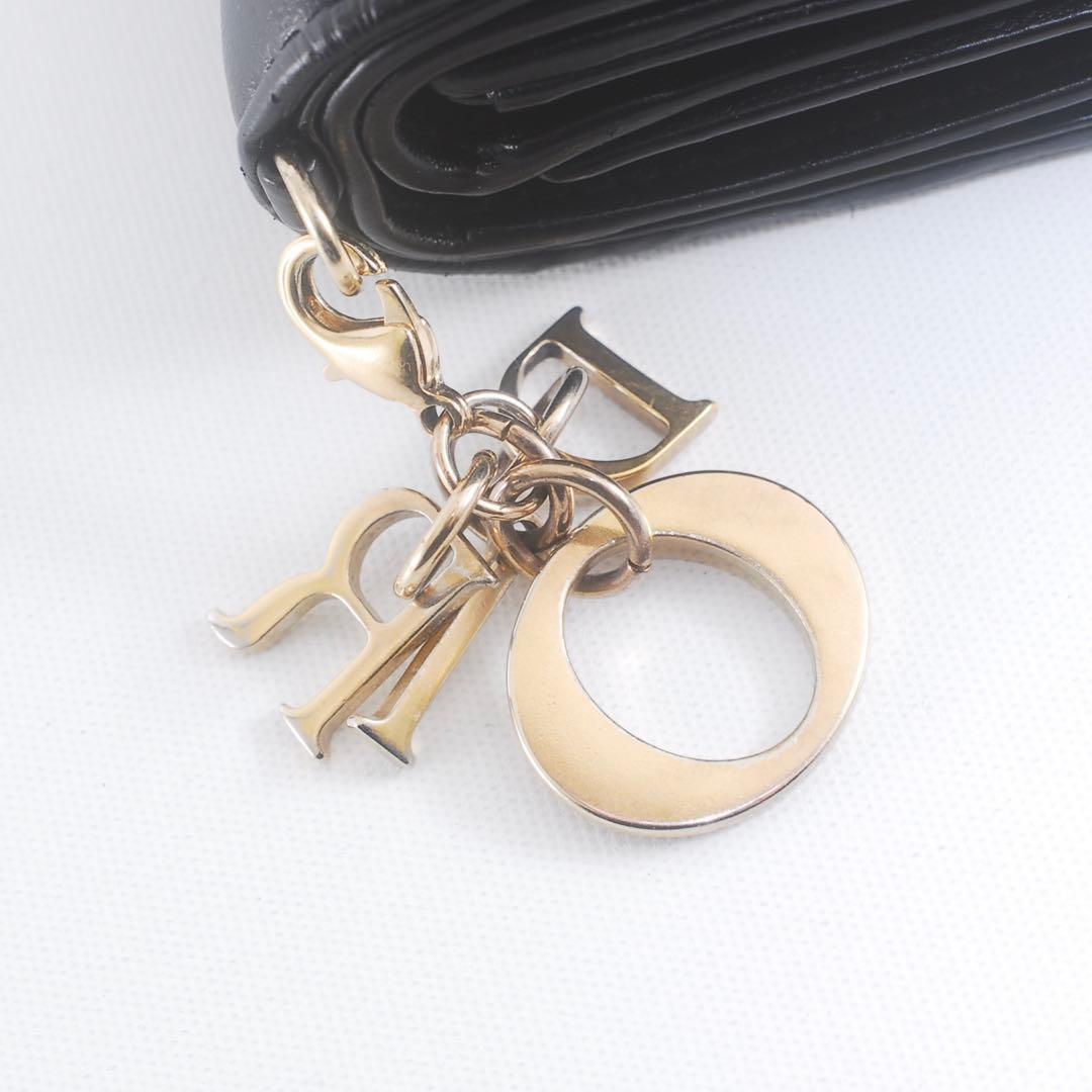 美品＊Lady Dior＊ラムスキン＊ディオール＊ロータスウォレット＊カナージュ