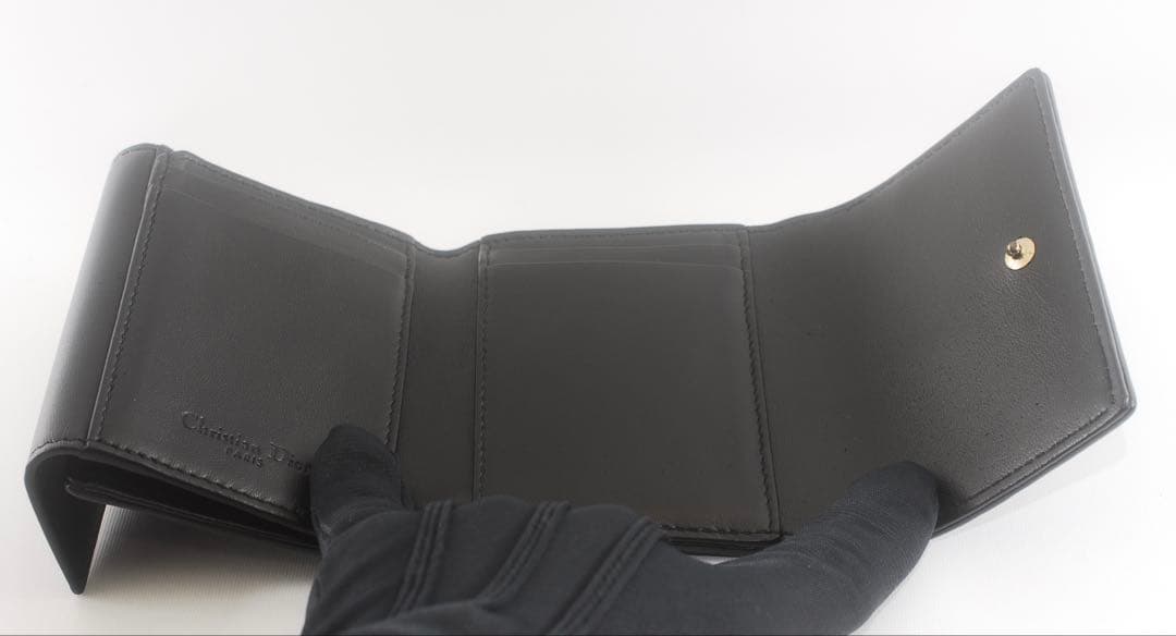 美品＊Lady Dior＊ラムスキン＊ディオール＊ロータスウォレット＊カナージュ