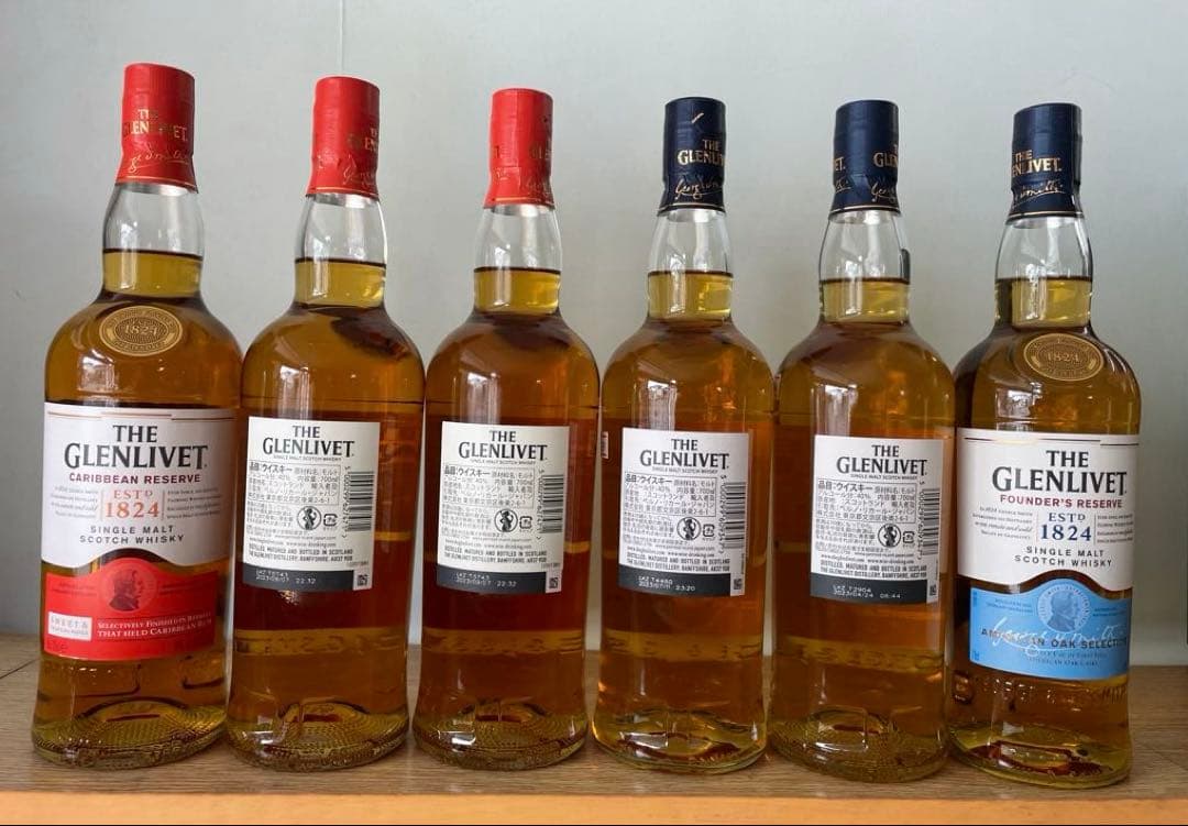 m.taka1123です。THE GLENLIVET 6本