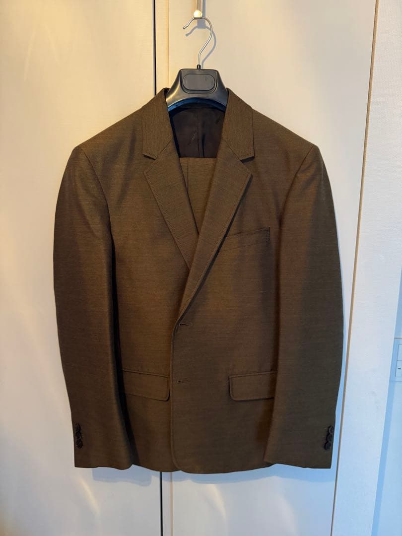 【S】Supremeシュプリームスーツダークブラウンsharkskin suit