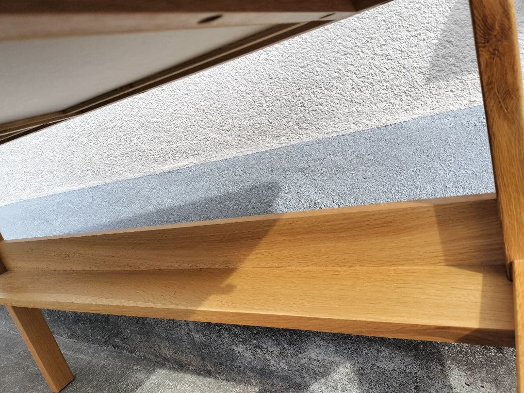 MUJI 無印 オーク 無垢材デスク（引出・足元棚付)