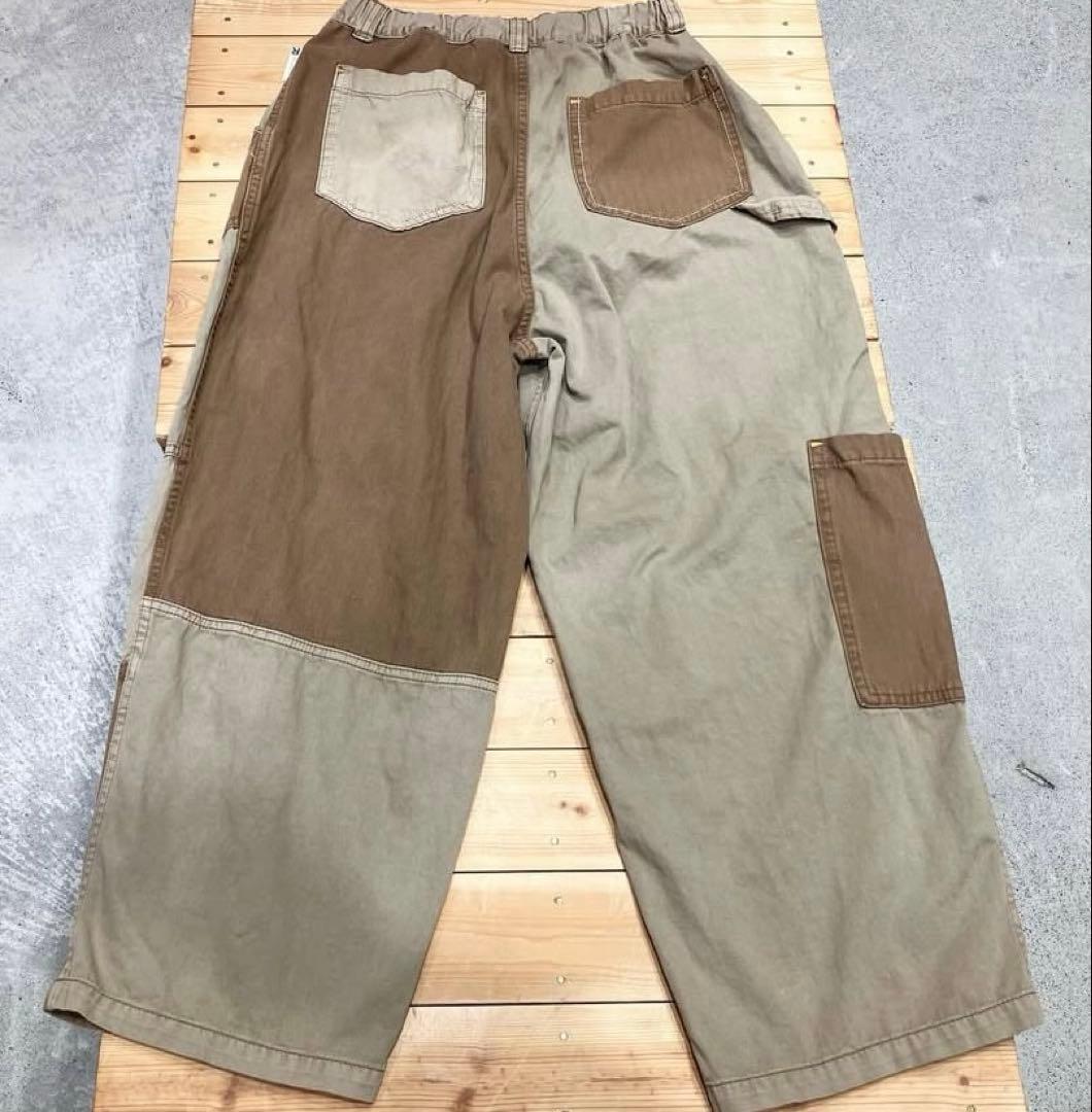 CUBE SUGAR キューブシュガー パッチワーク ワークパンツ