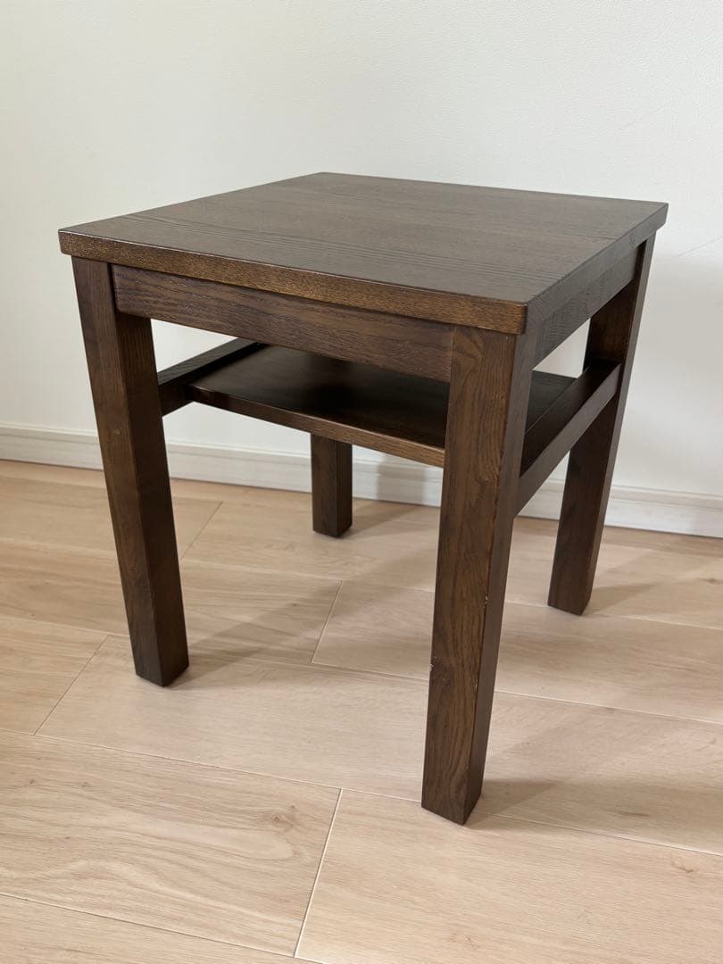 無印良品 木製サイドテーブルベンチ ウォールナット材