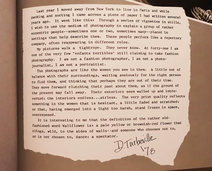 Deborah Turbeville　Wallflower