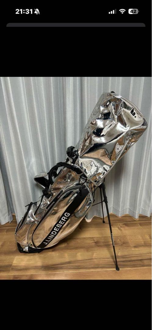 キャディーバック　Jリンドバーグ　ベゼルコラボ　完売品　シルバー