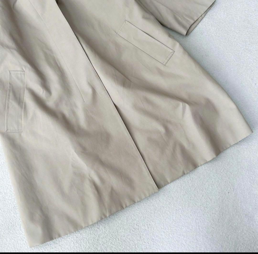 ジェイプレス　ステンカラーコート　ライナー付　ベージュ　チェック