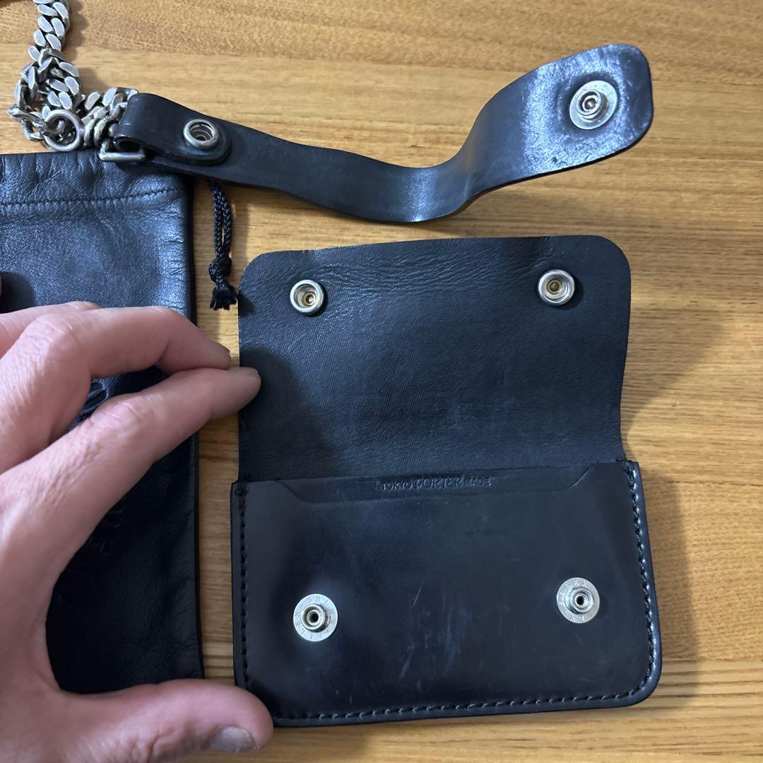 テンダーロイン ブラックレザーウォレットチェーン