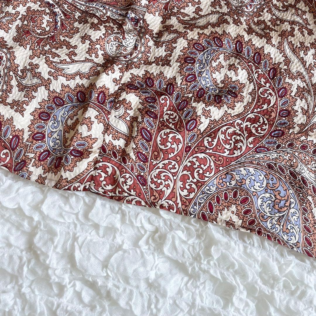 【美品✨】BAUM UND PFERDGARTENシルクワンピース ペイズリー柄