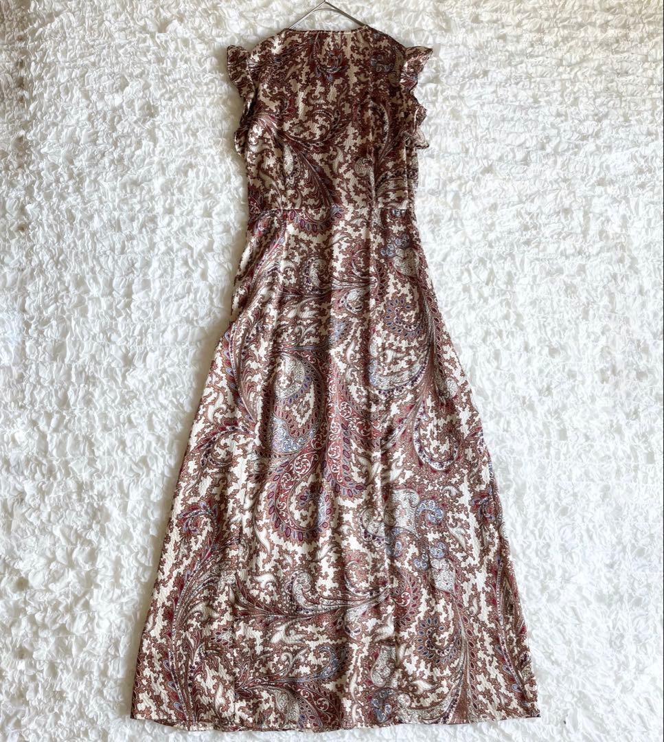 【美品✨】BAUM UND PFERDGARTENシルクワンピース ペイズリー柄