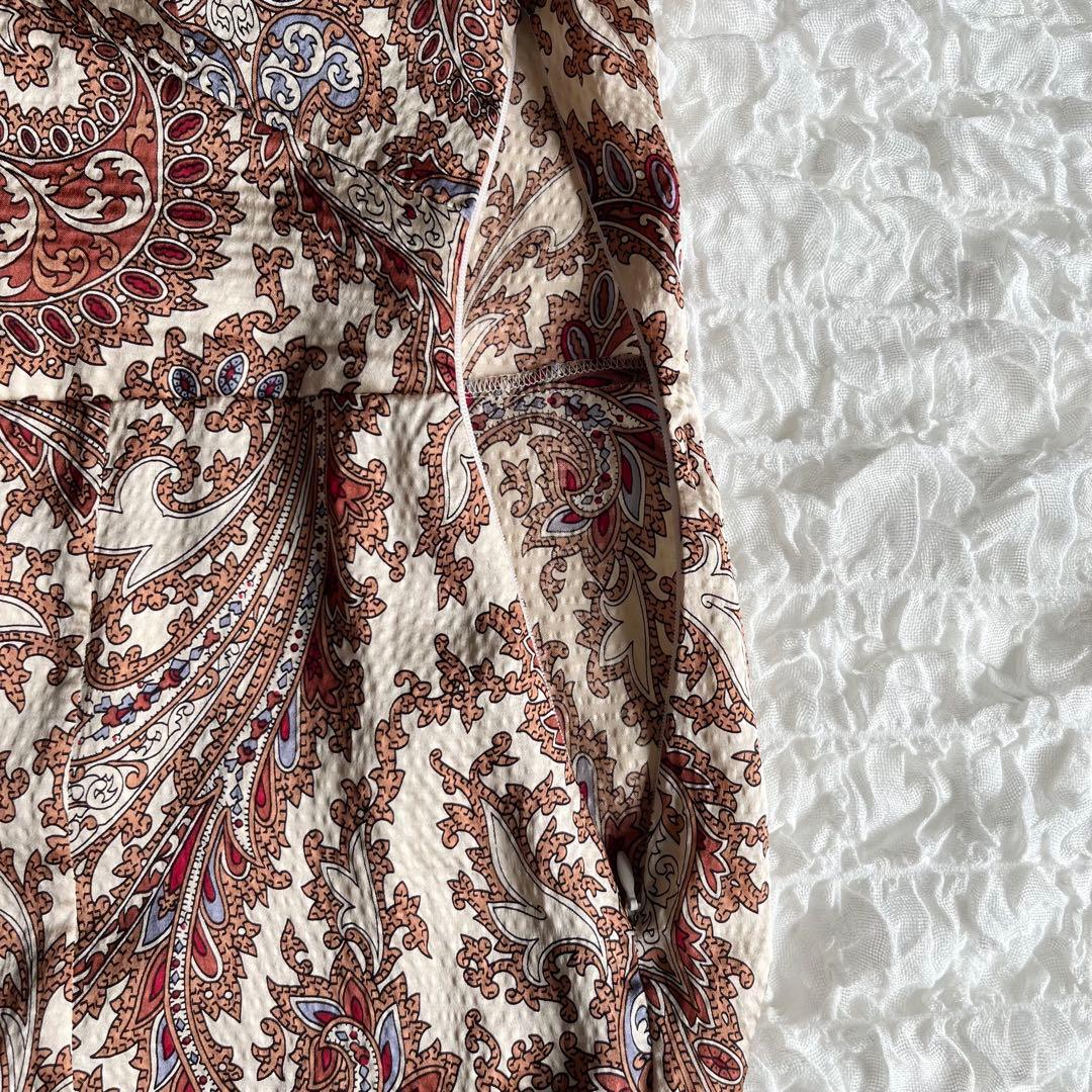 【美品✨】BAUM UND PFERDGARTENシルクワンピース ペイズリー柄