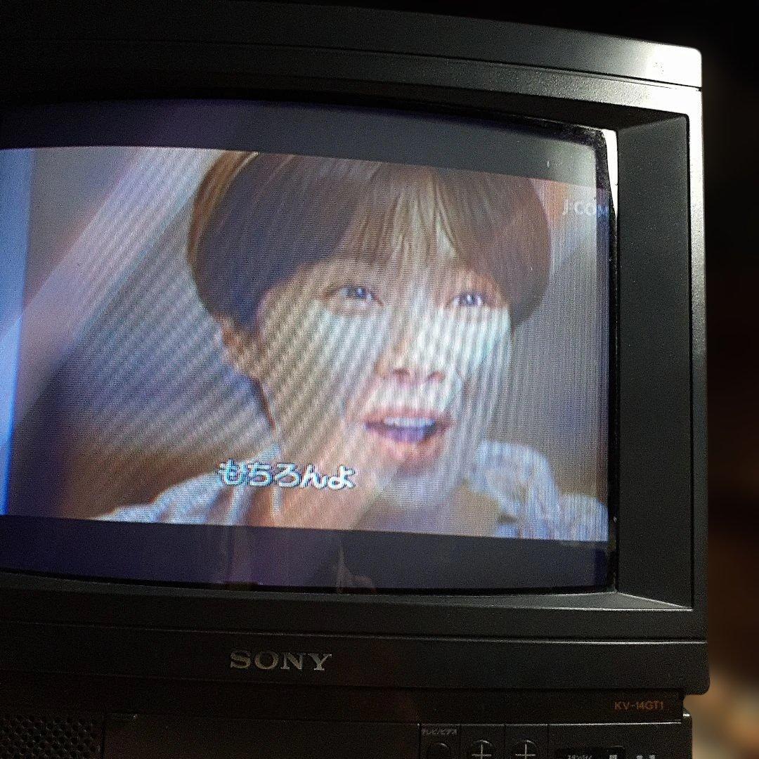 87年製 SONYブラウン管カラーテレビ14型 映像・音声(大小)確認済み