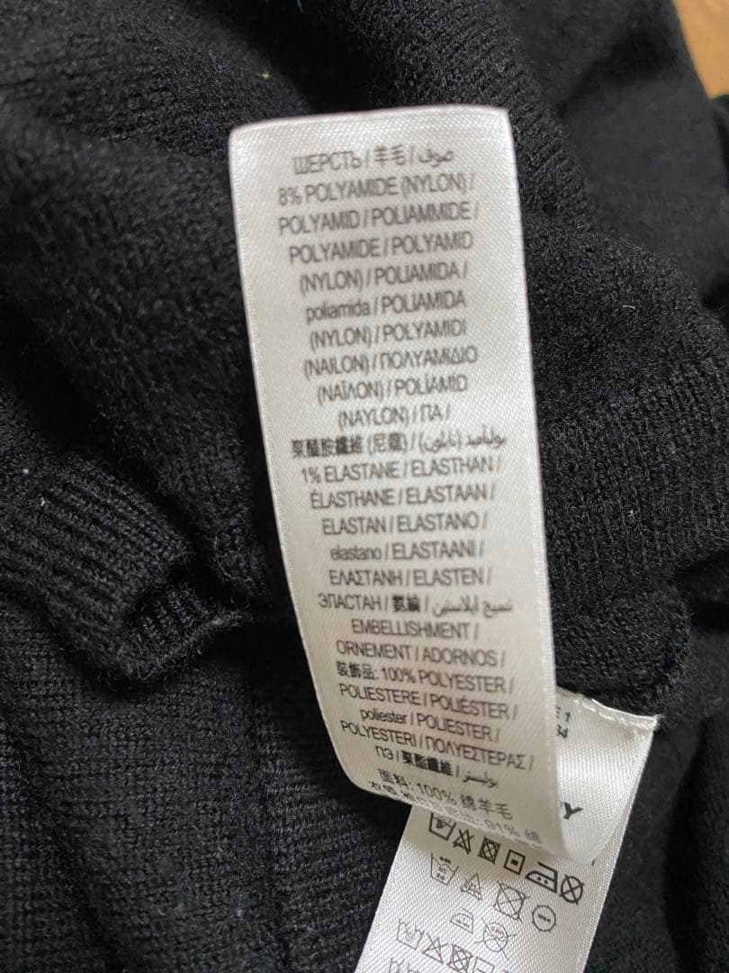 6142. BURBERRY LONDON くま ノバチェック ニットワンピース