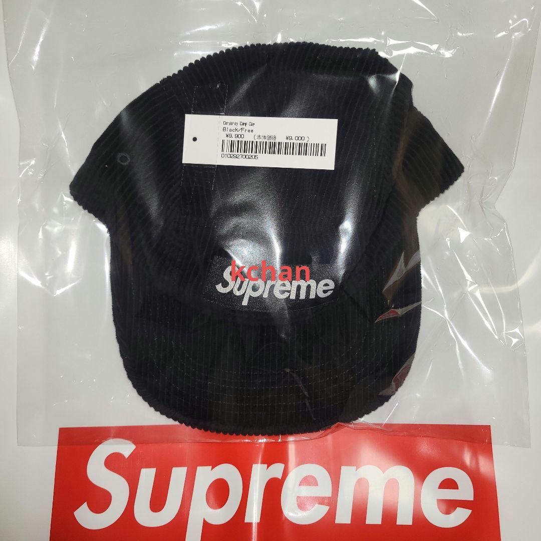 Supreme Corduroy Camp Cap 黒