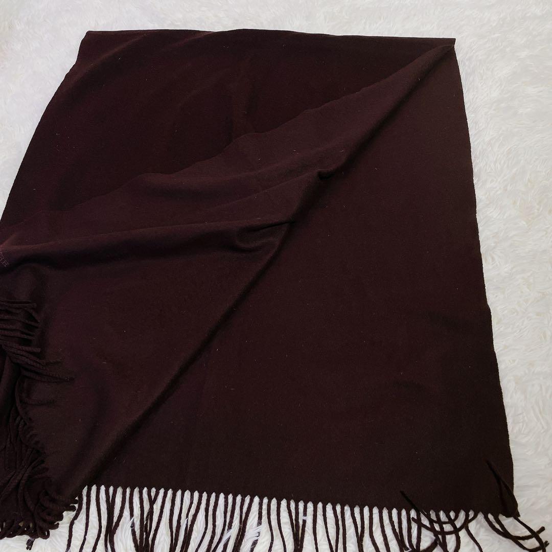 美品　エルメス　大判　マフラー　ストール　ショール　カシミヤ100% ロゴ入