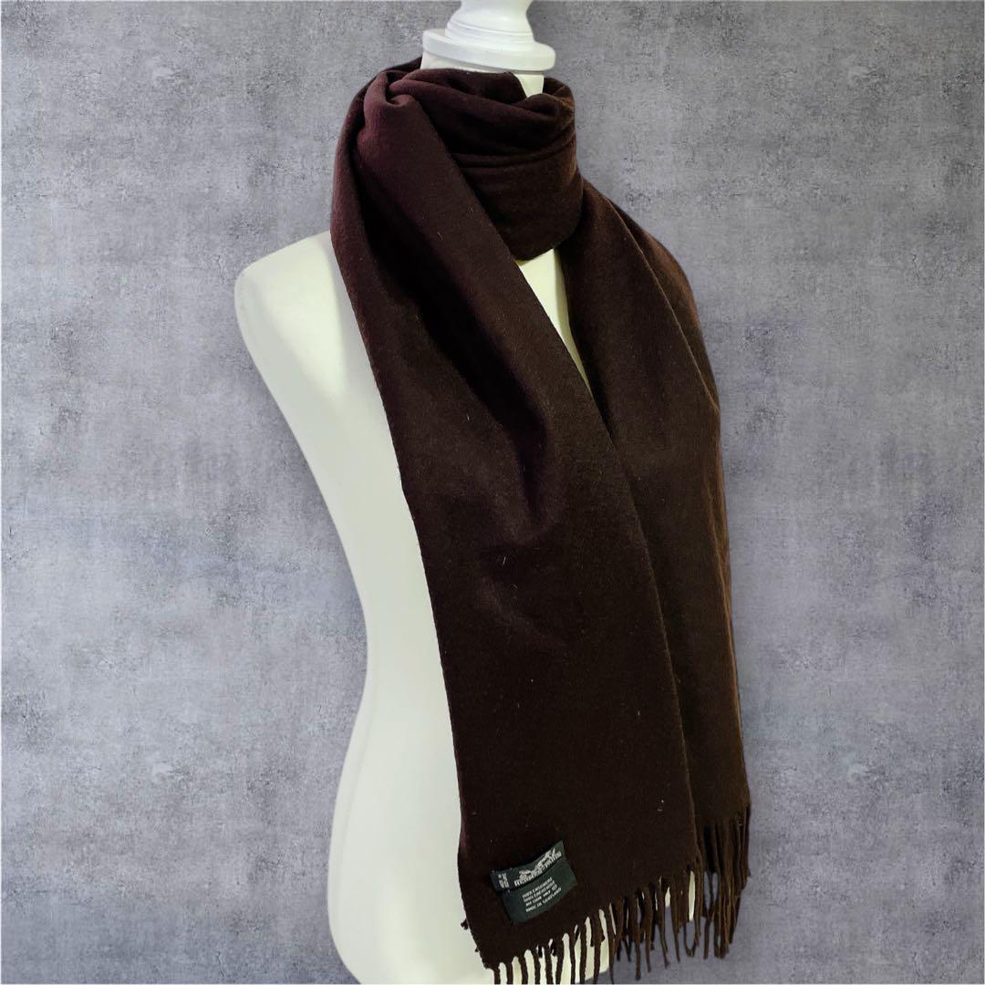 美品　エルメス　大判　マフラー　ストール　ショール　カシミヤ100% ロゴ入