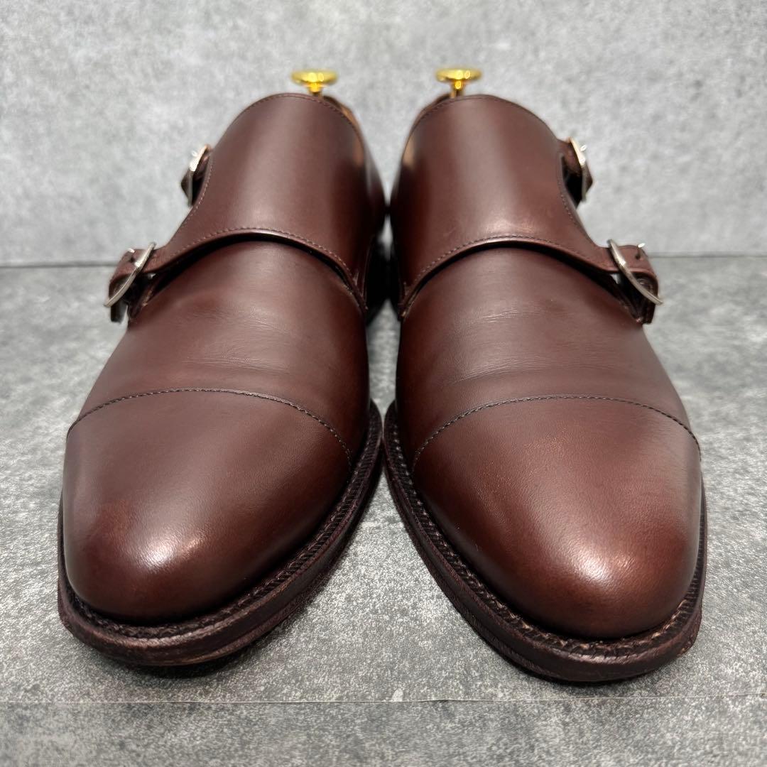 ジャランスリワヤ　ダブルモンク カーフレザー ブラウン 茶 革 【7】25cm