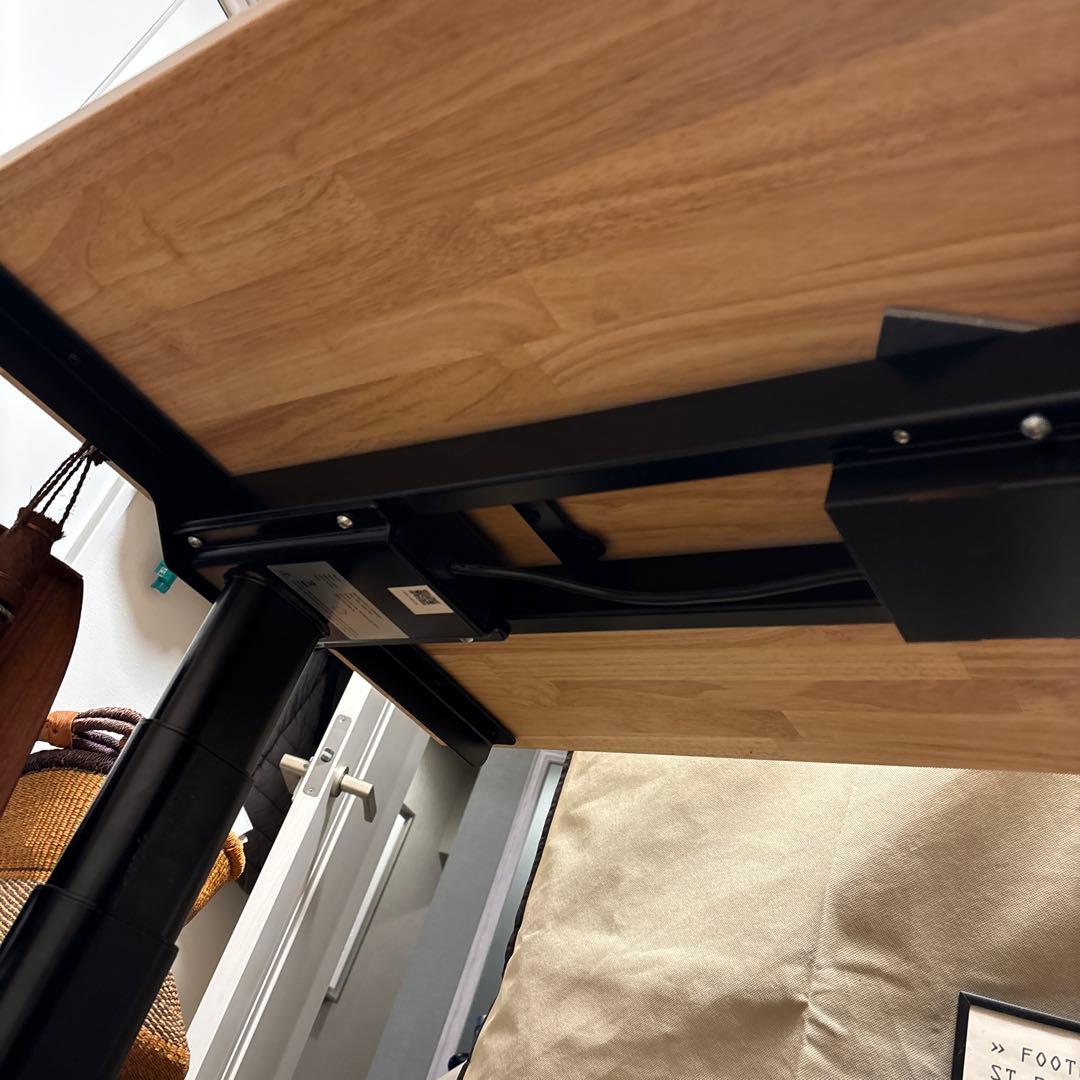 Flexispot E8電動昇降デスク +特注ラバーウッド天板