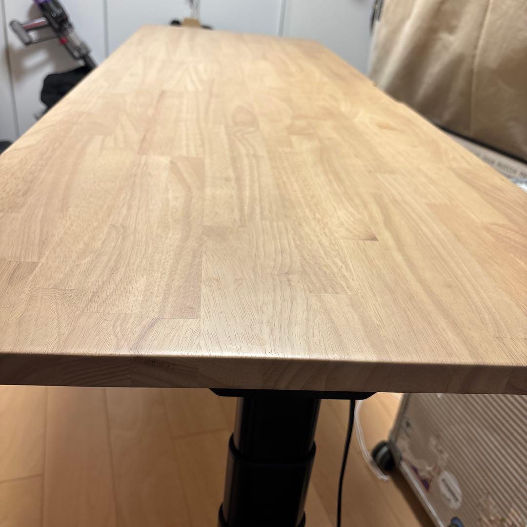 Flexispot E8電動昇降デスク +特注ラバーウッド天板