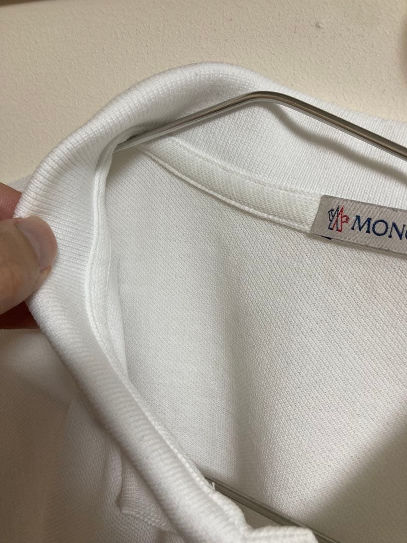 MONCLER ホワイト ポロシャツ Mサイズ モンクレール