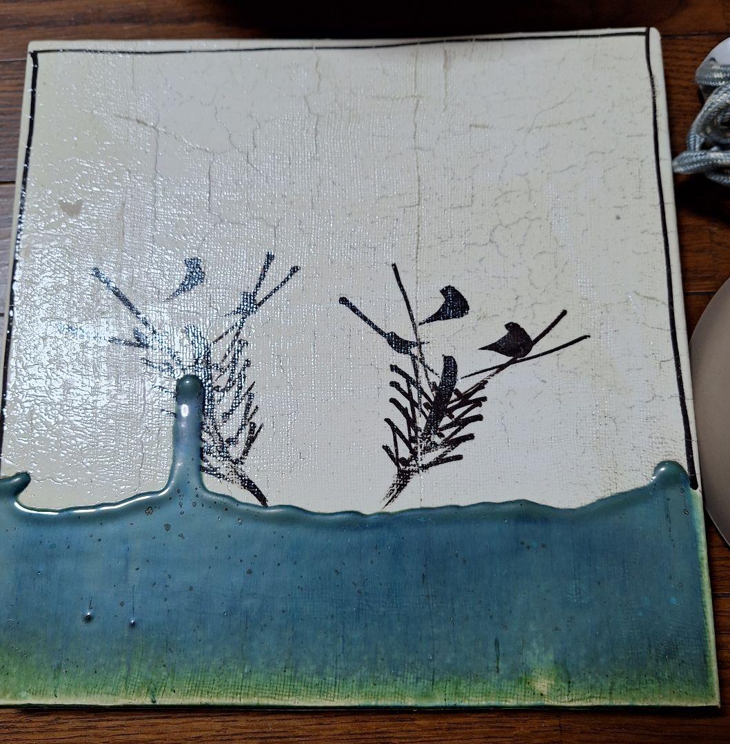 鬼面小　茶釜　茶道　風炉と風炉釜と敷板セット