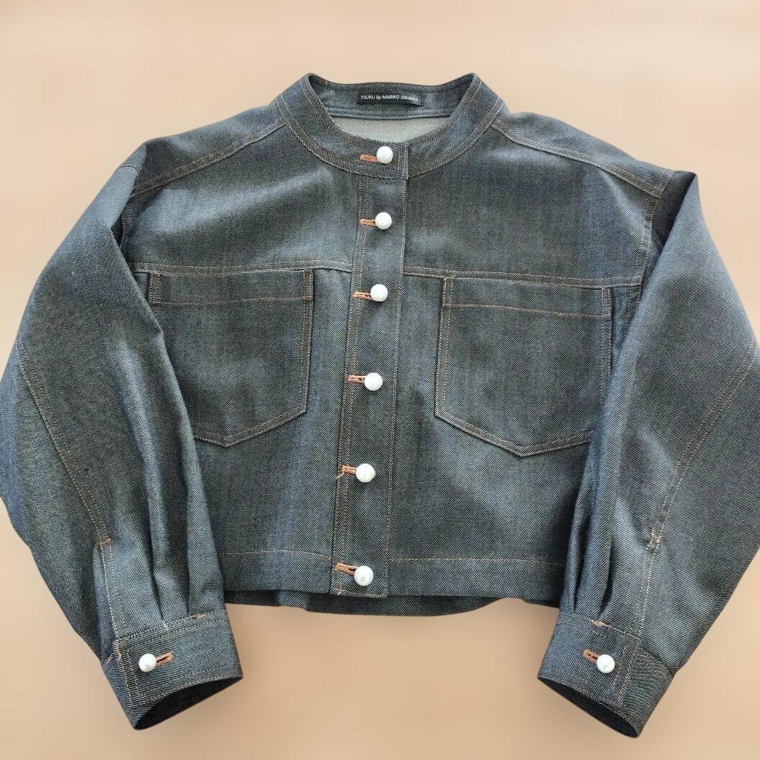ツルバイマリコオイカワ　tsuru ウール　デニムジャケット