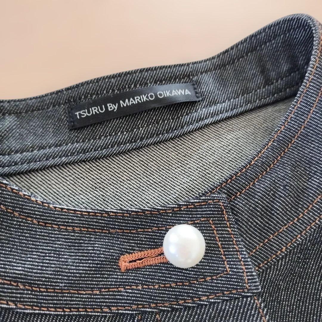ツルバイマリコオイカワ　tsuru ウール　デニムジャケット