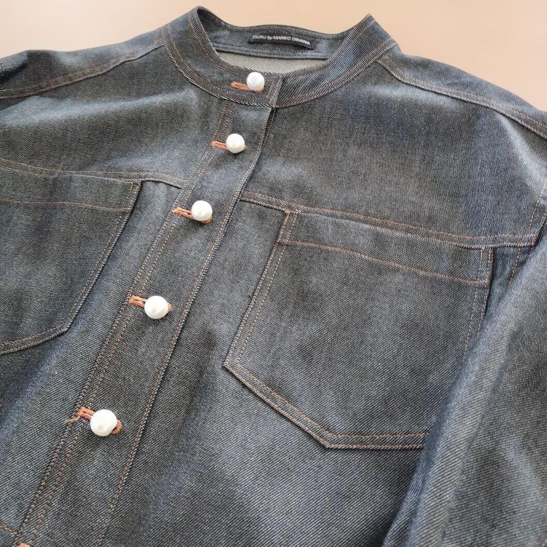 ツルバイマリコオイカワ　tsuru ウール　デニムジャケット