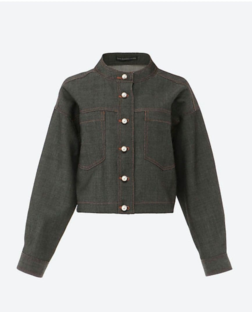 ツルバイマリコオイカワ　tsuru ウール　デニムジャケット