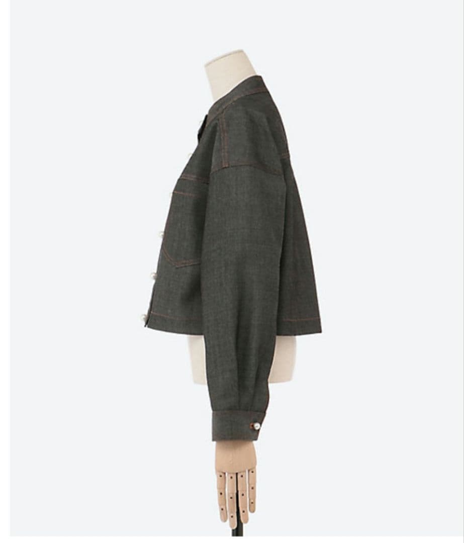 ツルバイマリコオイカワ　tsuru ウール　デニムジャケット