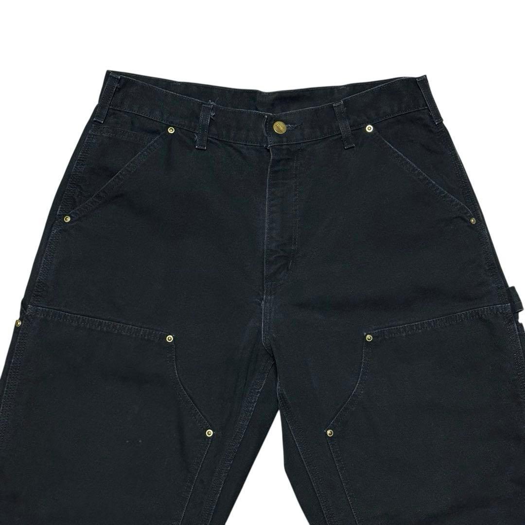 希少 32×30 USA製 Carhartt ダブルニーパンツ ゴールデンサイズ