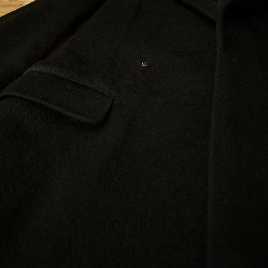 ミハラヤスヒロ アンゴラウール ドッキングチェスターコート BK 44
