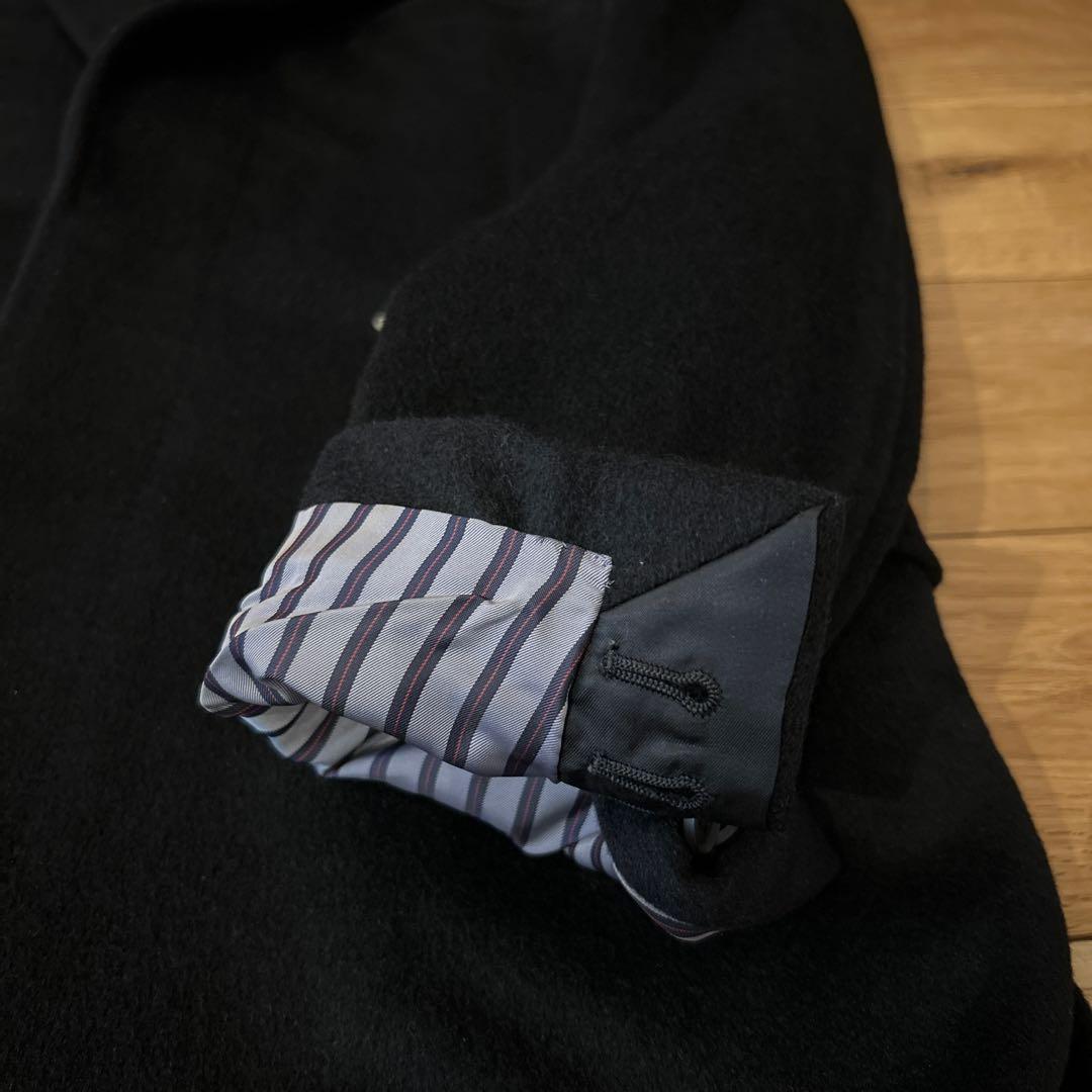 ミハラヤスヒロ アンゴラウール ドッキングチェスターコート BK 44