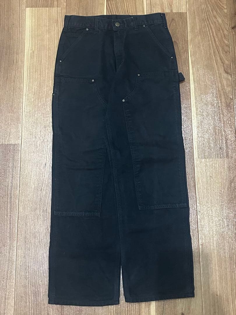 Carhartt ダブルニー w30l30 US製 黒