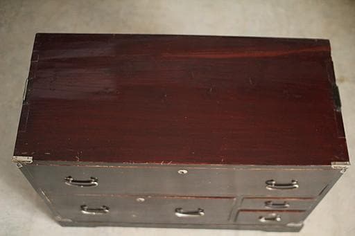 古いチェスト　引き出し4杯　タンス　収納　古家具　古民家　時代家具