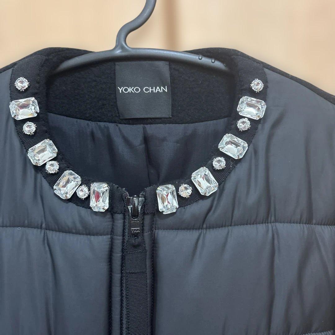 YOKO CHAN ノーカラージャケット ブラック