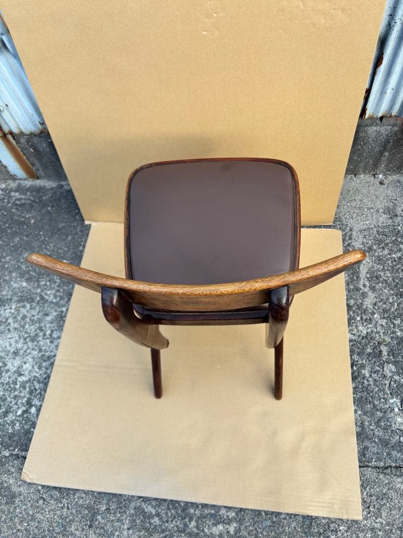 オールドマルニ デルタチェア ヴィンテージ　椅子　希少　木製