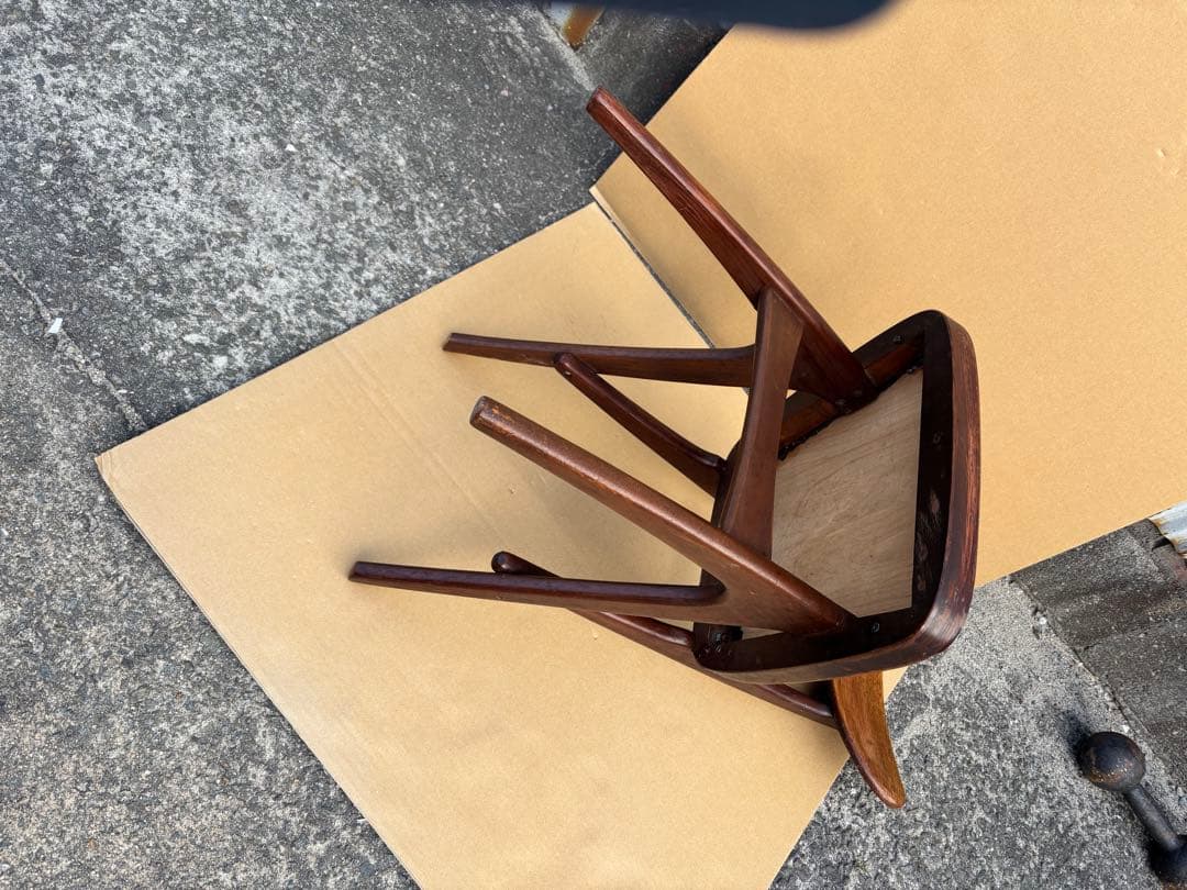 オールドマルニ デルタチェア ヴィンテージ　椅子　希少　木製