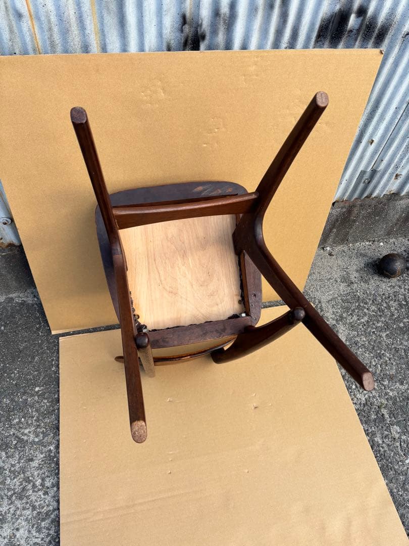 オールドマルニ デルタチェア ヴィンテージ　椅子　希少　木製