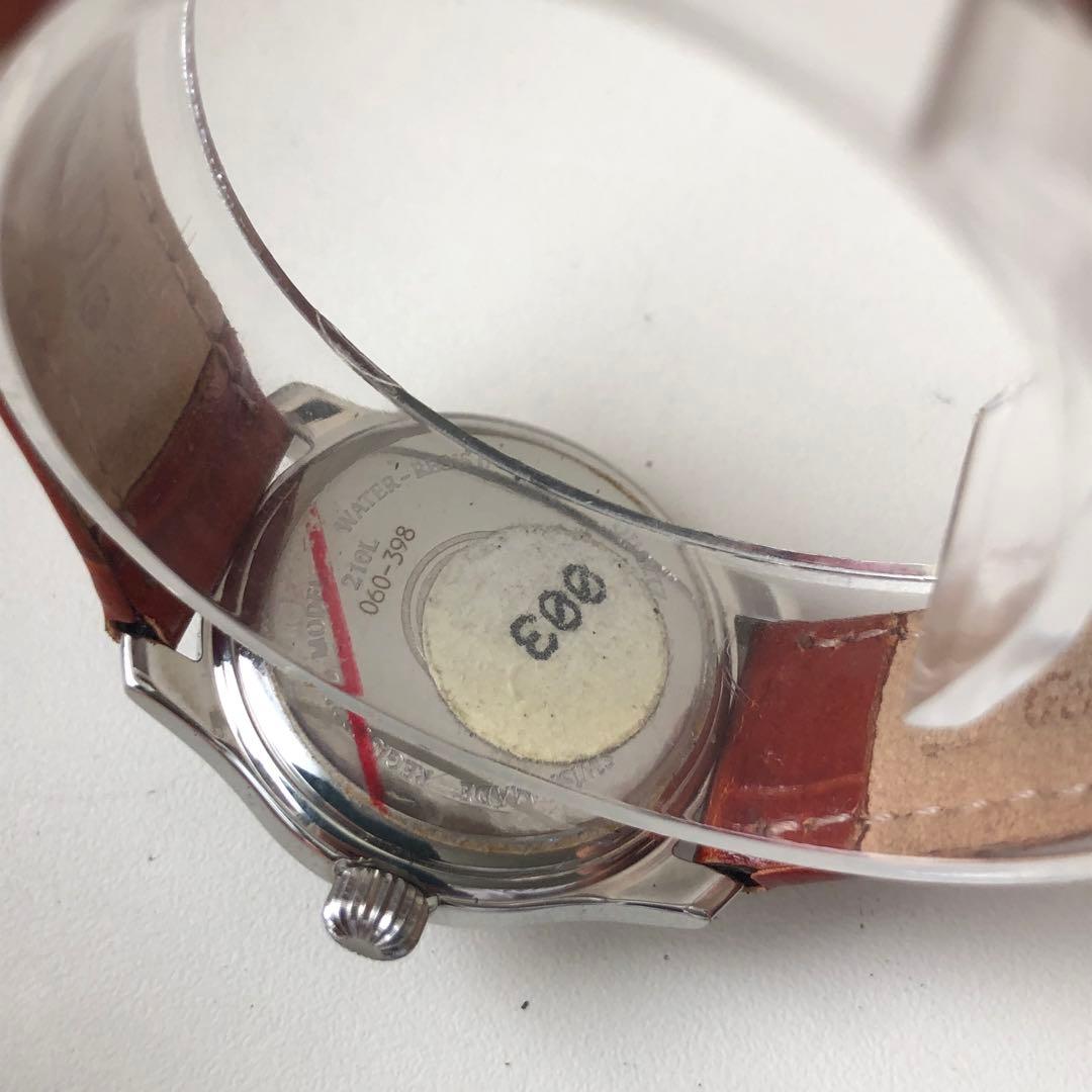 【美品】FENDI フェンディ 210L 腕時計 ピンク文字盤 ブラウンレザー