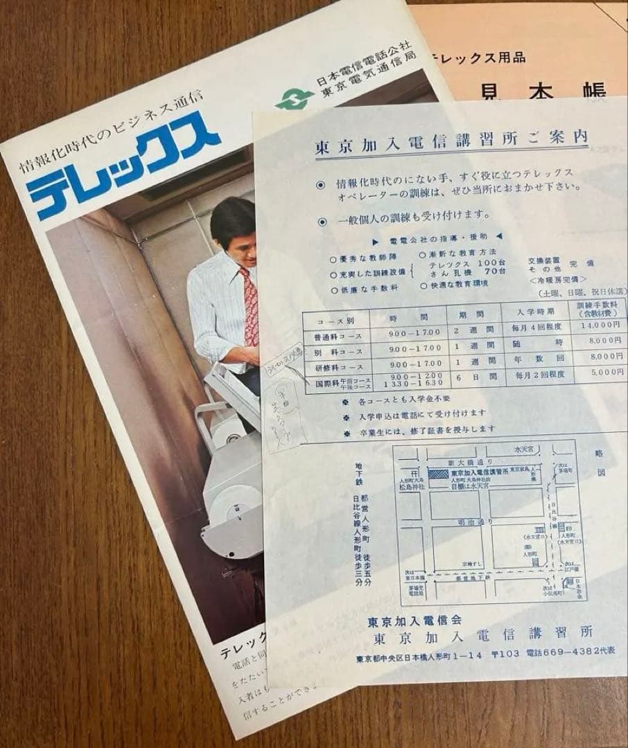テレックス カタログや操作概要等 TELEX NTT