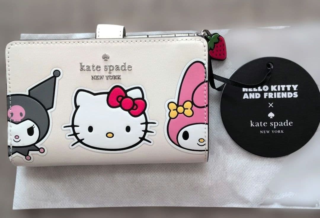kate spade Hello Kitty ＆Friends 二つ折り財布