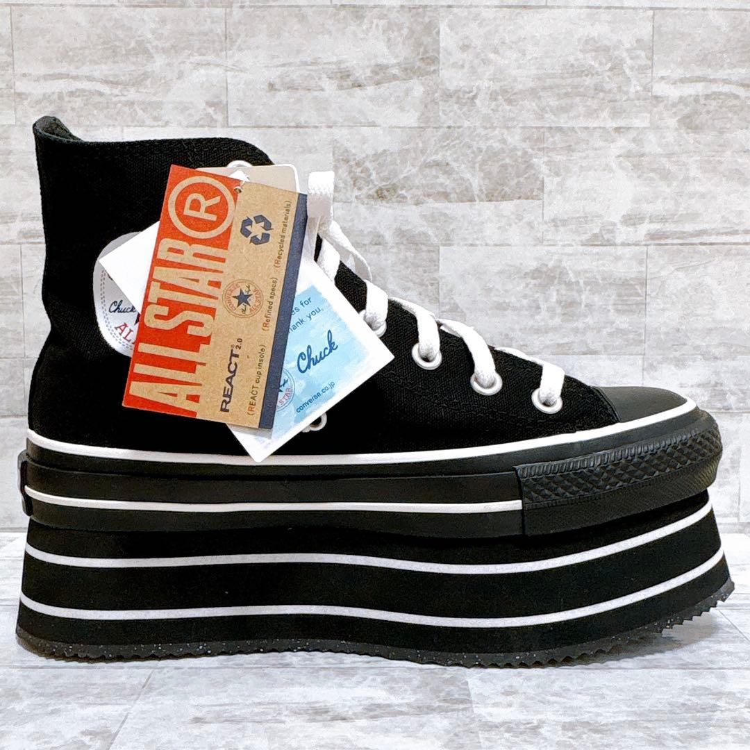 新品✨PAMEO POSE ×コンバース 厚底スニーカー オールスター 24cm