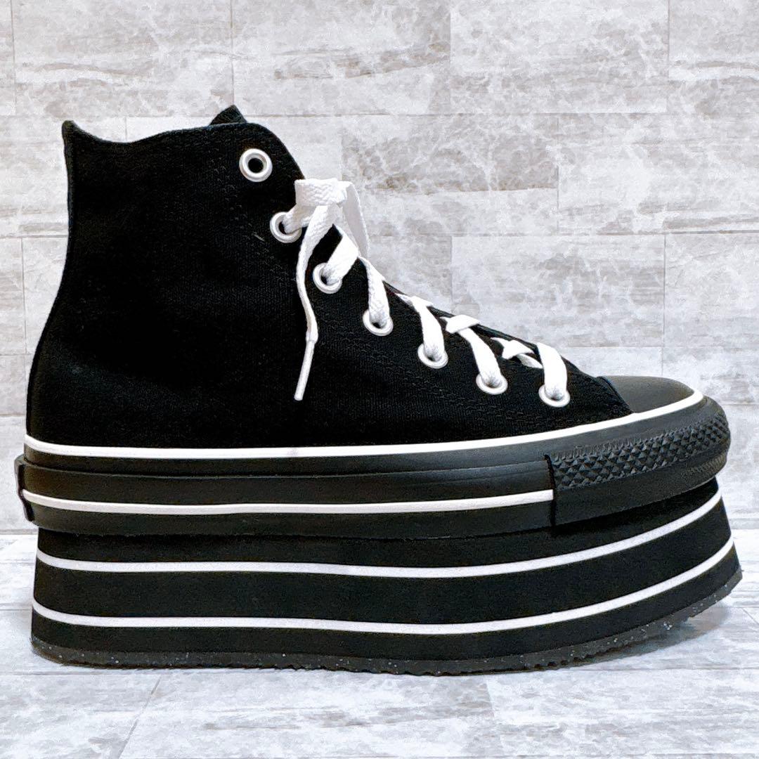 新品✨PAMEO POSE ×コンバース 厚底スニーカー オールスター 24cm